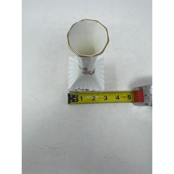 Aynsley pembroke 7 Inch Vase England Fine Bone China Centerpiece Decor - Picture 8 of 8